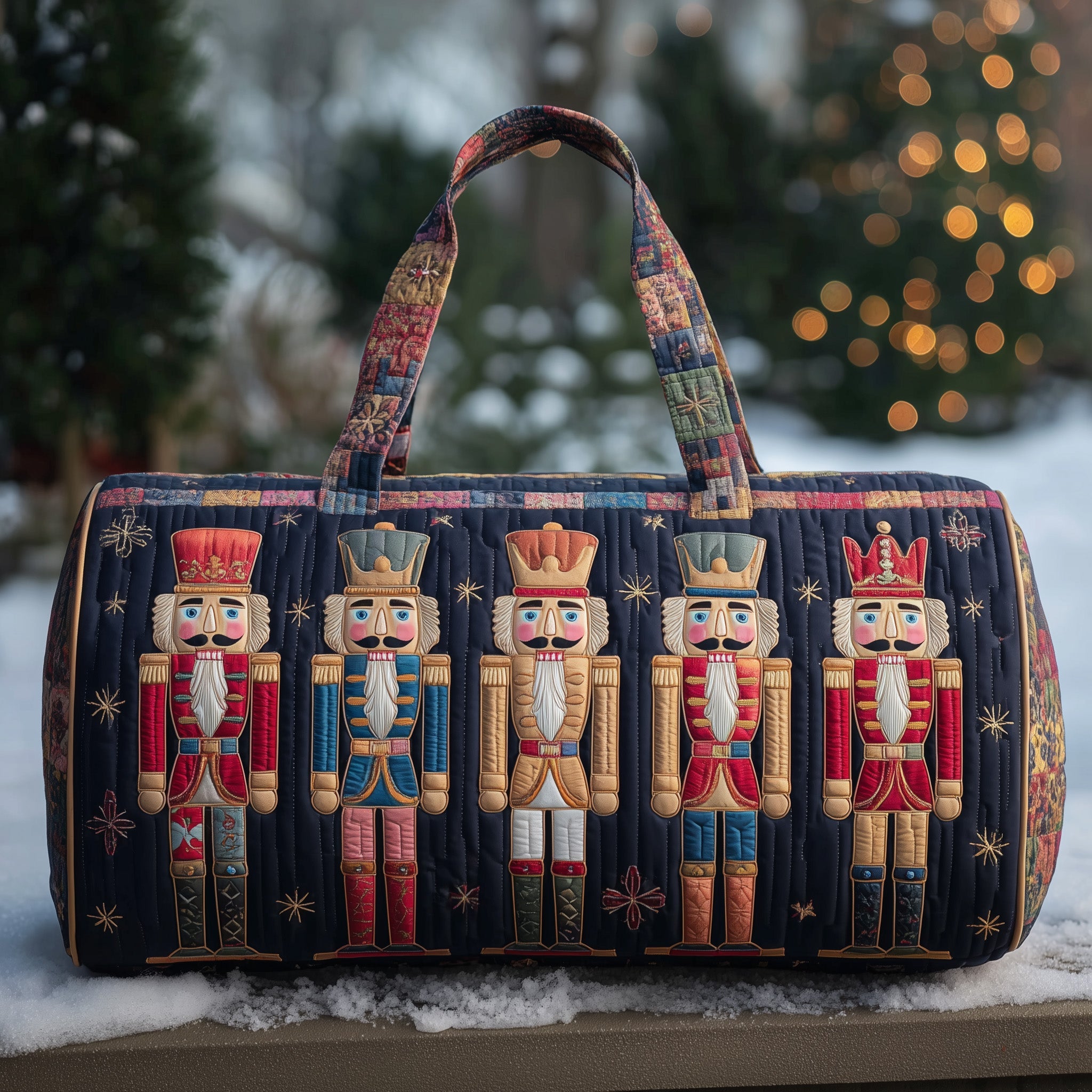 Nutcracker Quilted Duffle Bag Gift For Mom