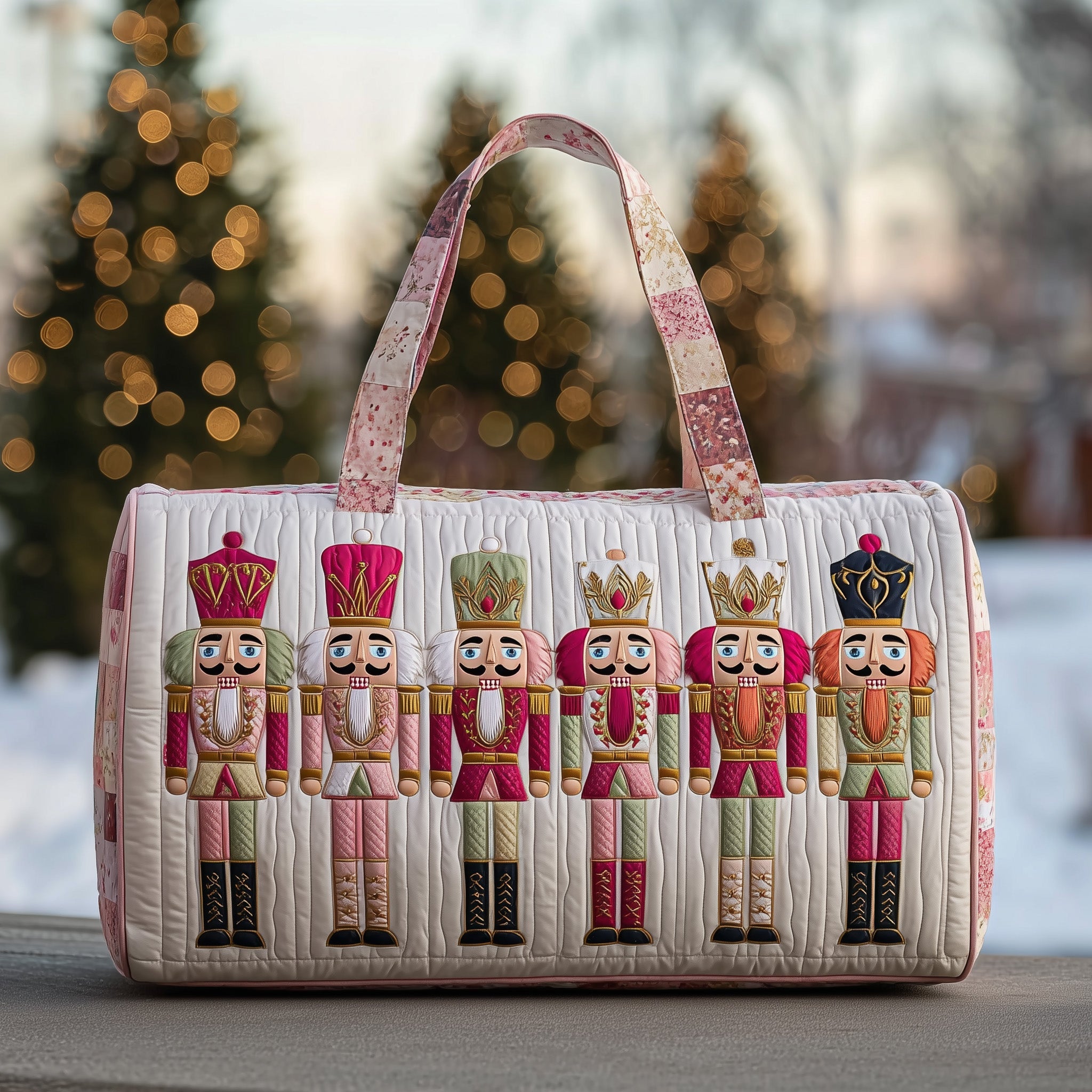 Nutcracker Quilted Duffle Bag Winter Season Must Have