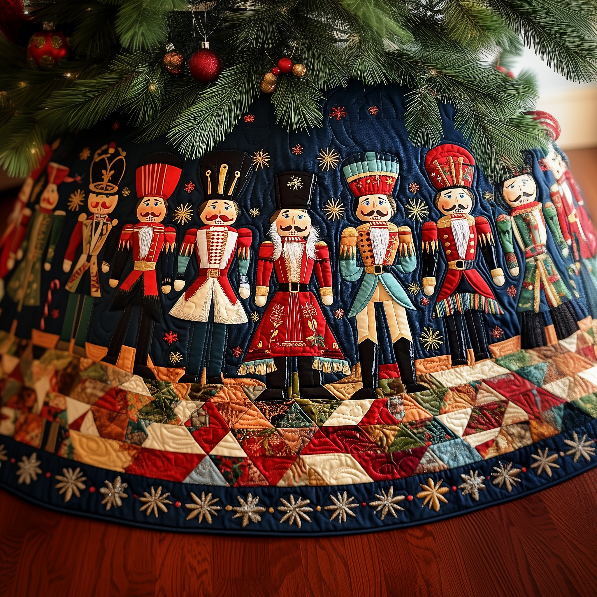 Nutcracker Quilted Tree Skirt Memorable Graduation Gift Merch