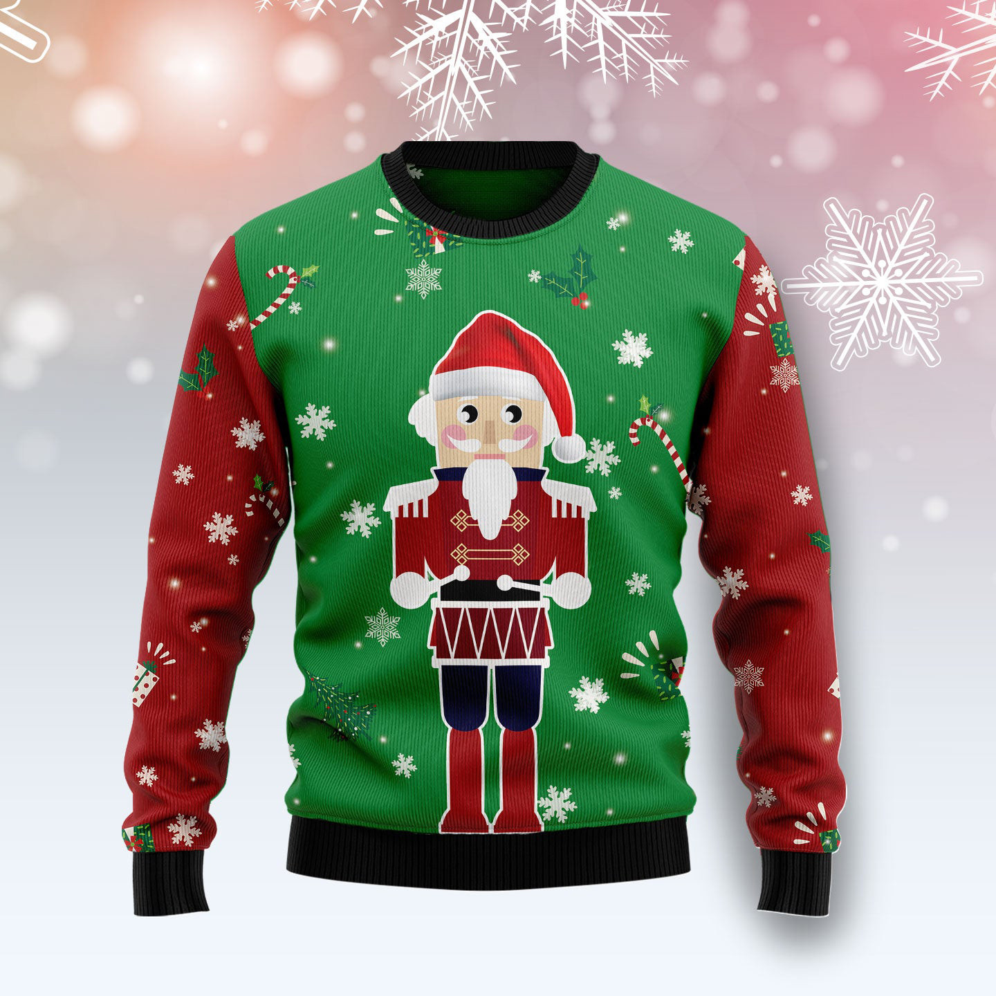 Nutcracker Santa Ugly Christmas Sweater Christmas Apparel Cool Xmas Gift Ideas