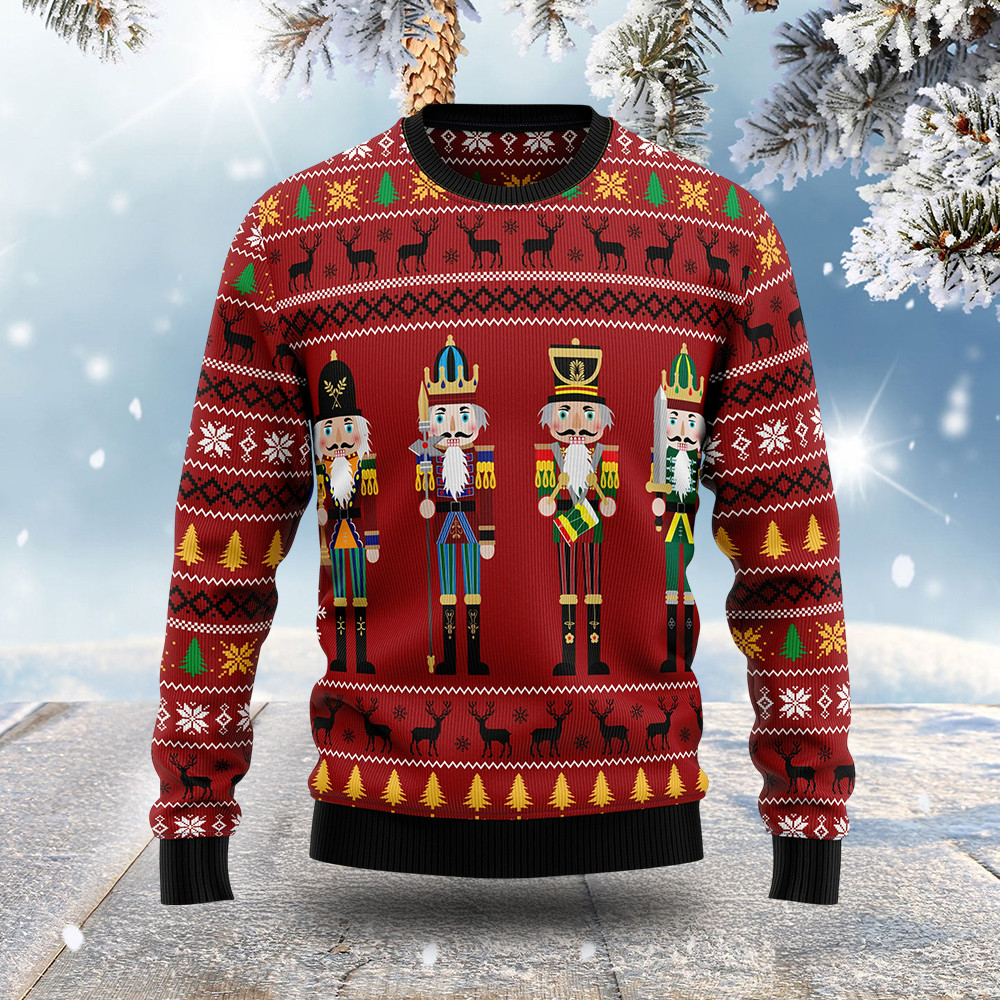Nutcracker Ugly Christmas Sweater Xmas Clothing Novelty Christmas Sweater Gifts For Him