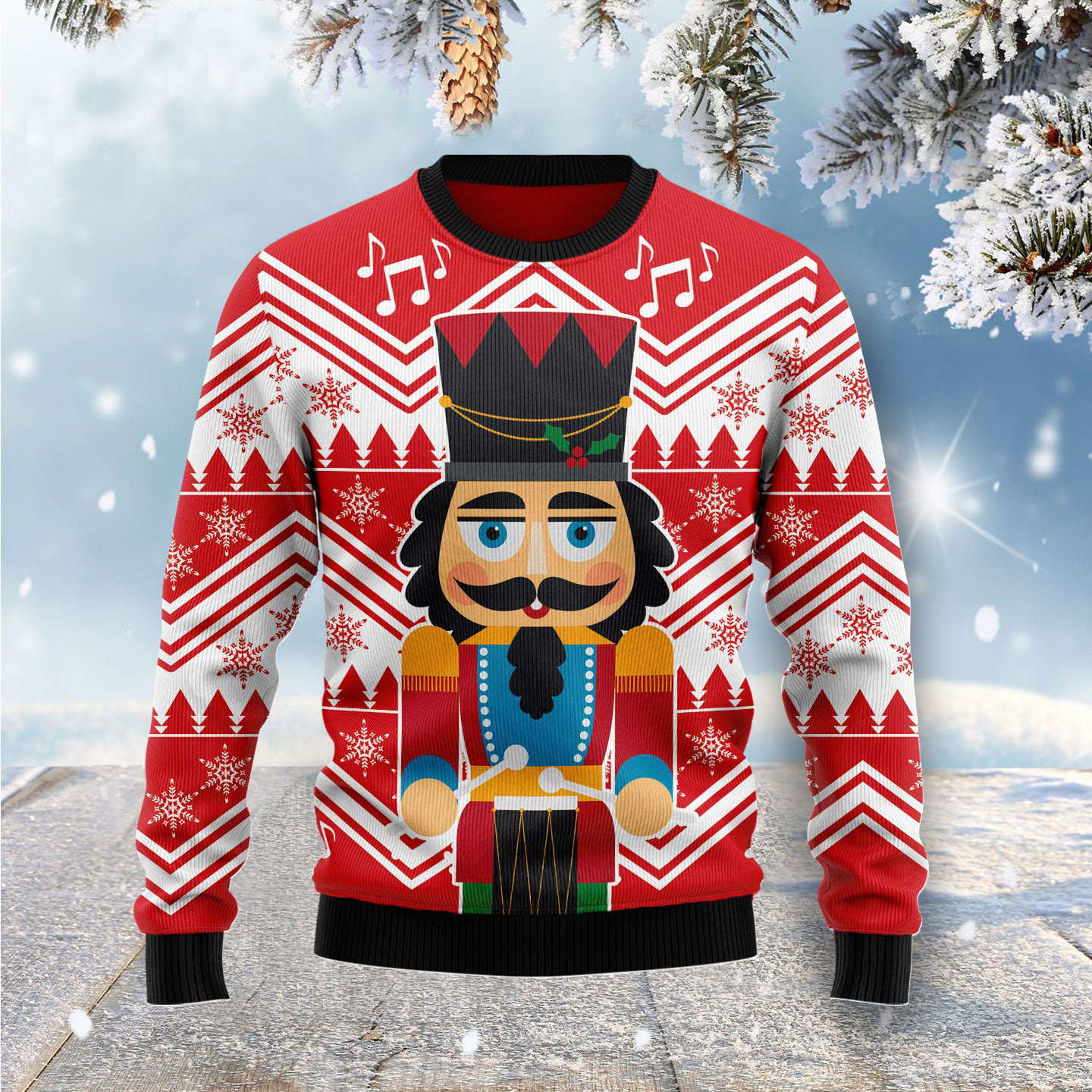 Nutcracker With Drum Ugly Christmas Sweater Winter Clothing Christmas Gifts For Him