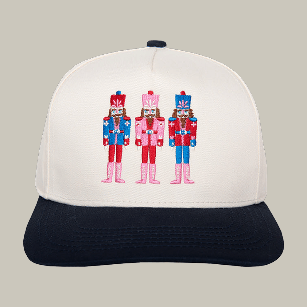 Nutcrackers Embroidered Two Toned Hat Nutcracker Graphic Cap Katydid Merch