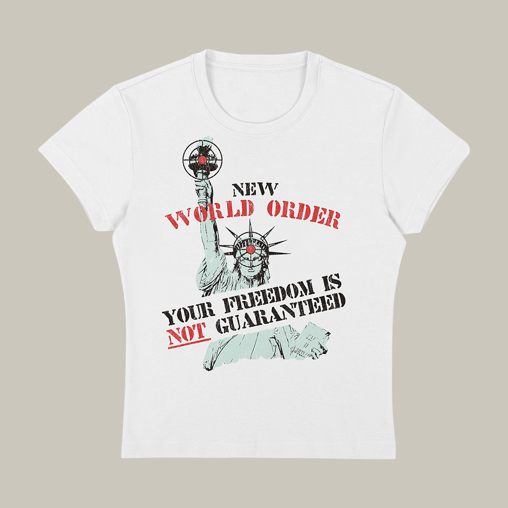 NWO Guarantee Ideologie Baby Tee Statue Of Liberty Hasan Piker Fan Merch Mother's Day Gift