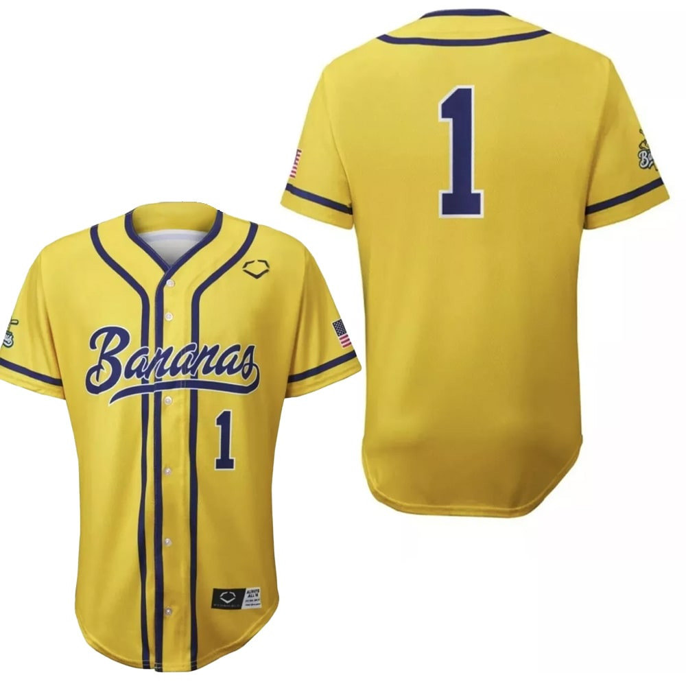 NWT Savannah Bananas Evoshield Jersey Gift Ideas For Fans
