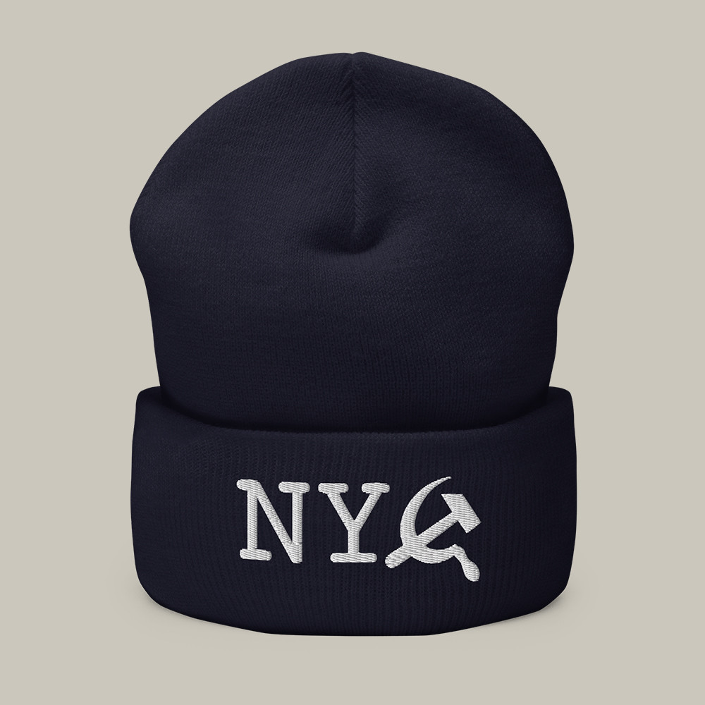 NY Commie Beanie Hammer And Sickle Symbol Tucker Carlson Merch Fan Gift For Him