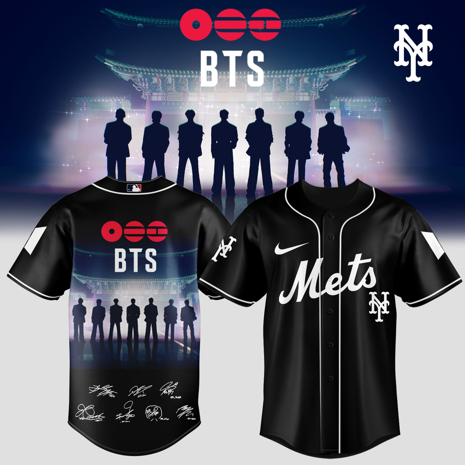NY Mets x BTS Arirang World Tour 2026 Jersey Baseball Merch Unique Present For Army