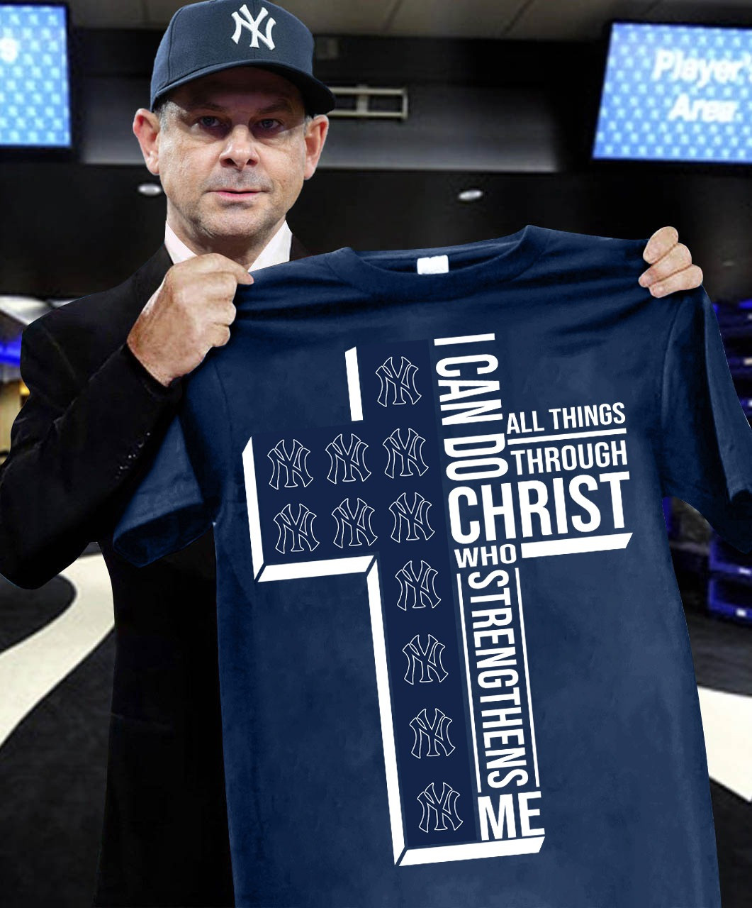 NY Yankees Faith I Can Do All Things Through Christ Shirt New York Yankees Football Fans
