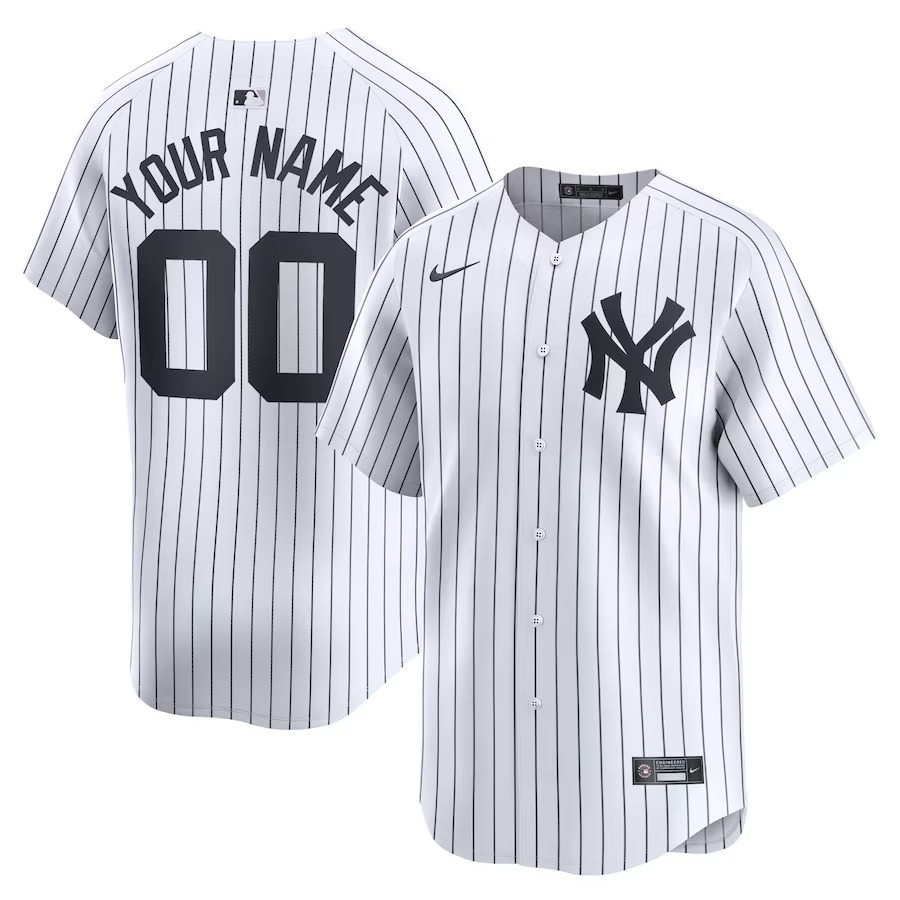 NY Yankees White Home Custom Jersey Unique Baseball Gifts