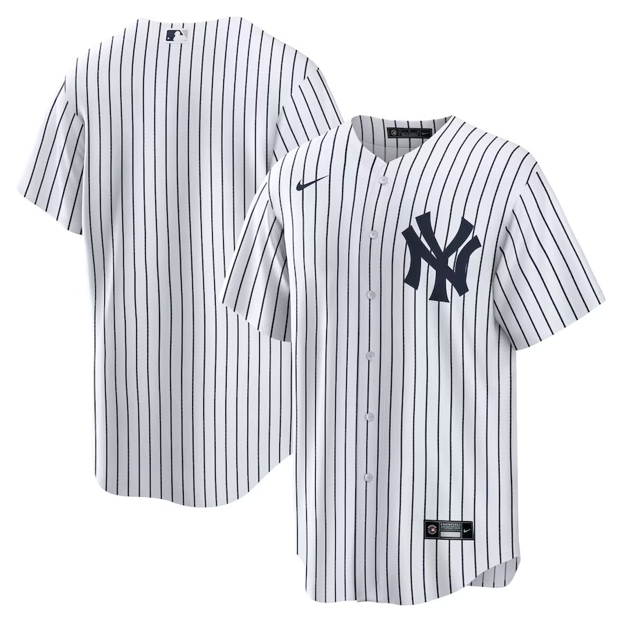 NY Yankees White Home Replica Team Jersey Baseball Mom Gifts