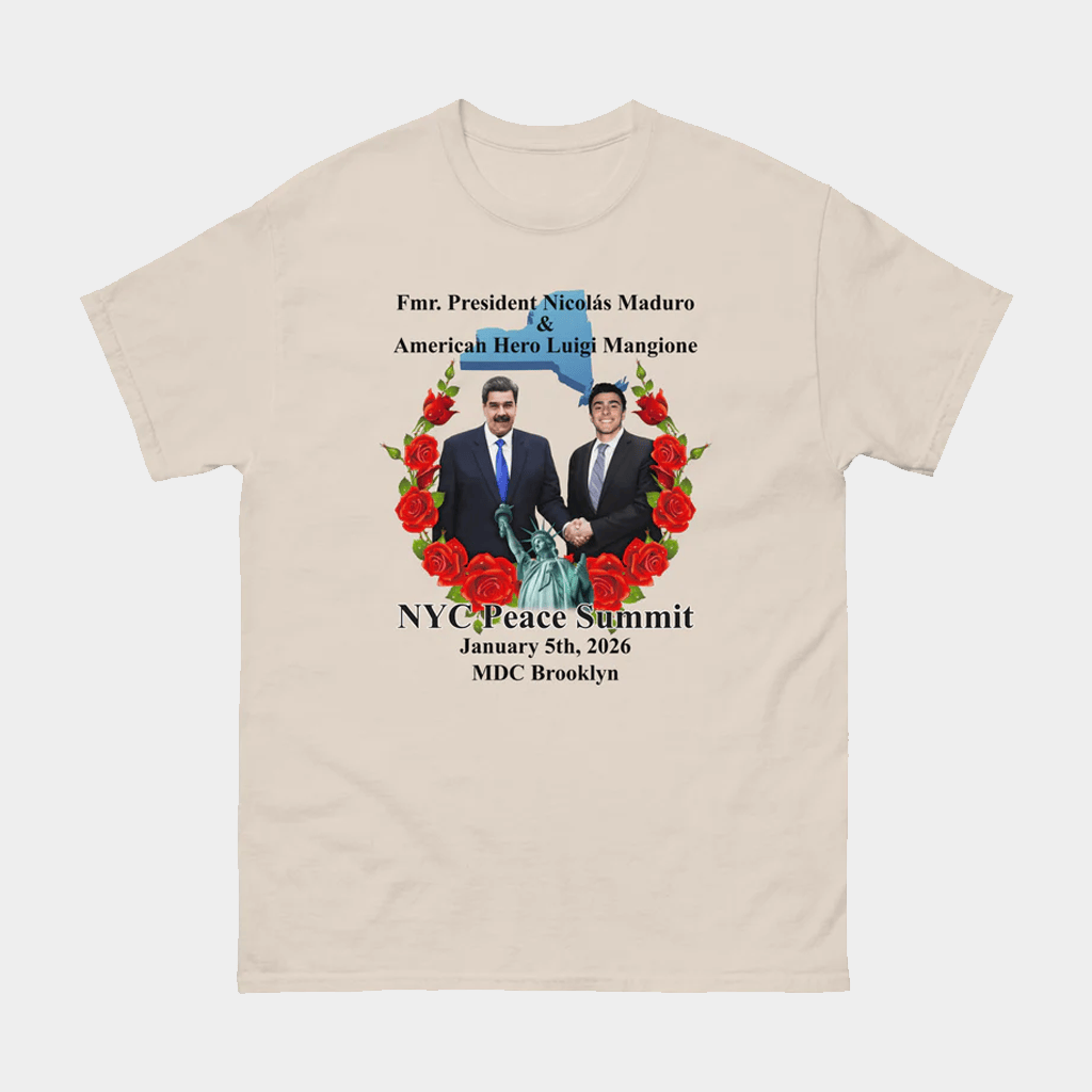 NYC Peace Summit Fmr President Nicolas Maduro And American Hero Luigi Mangione MDC Brooklyn Shirt