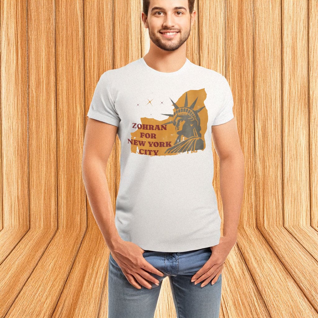 NYC Statue Of Liberty T-Shirt Zohran For New York Political Clothes Present For NYC Fans