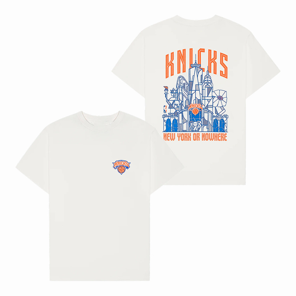 NYON x Knicks Skyscraper Basketball T-Shirt 2026 NBA Playoffs Merch Unique Gift For Huge Fans