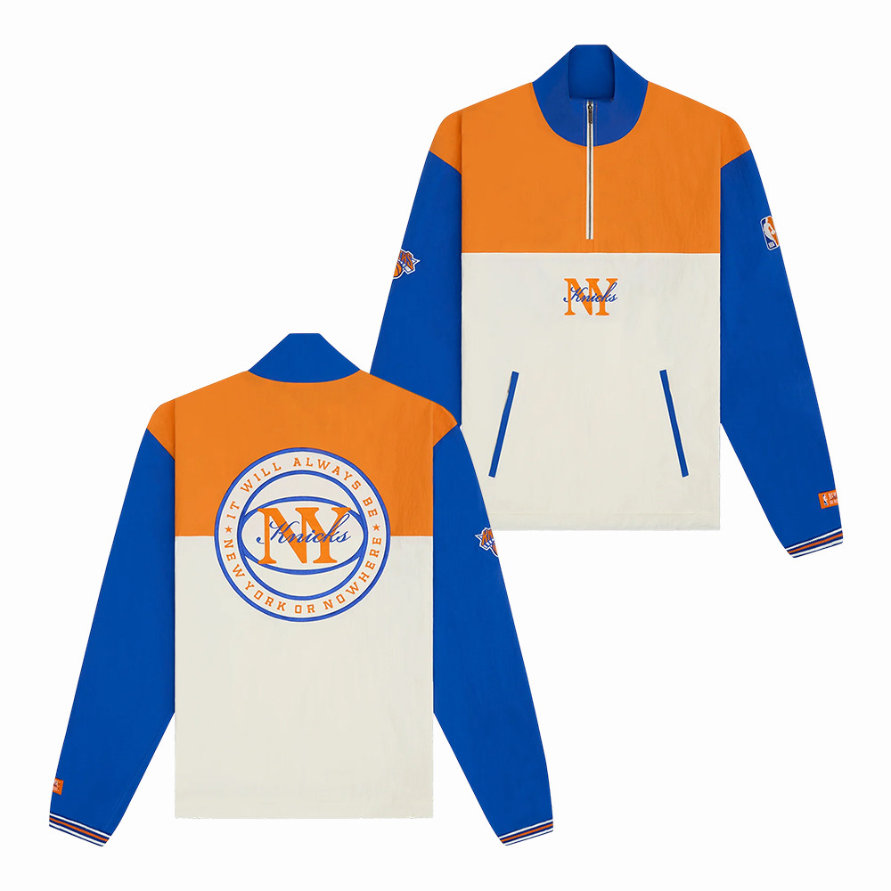 NYON x New York Knicks 2026 NBA Playoffs Collar Sweatshirt Game Day Clothing Basketball Gear