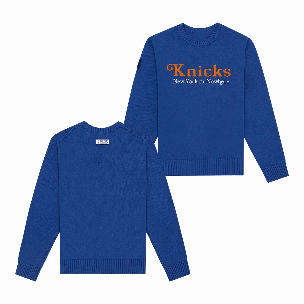 NYON x New York Knicks Give And Go Sweater Best Basketball Apparel Present For Fans