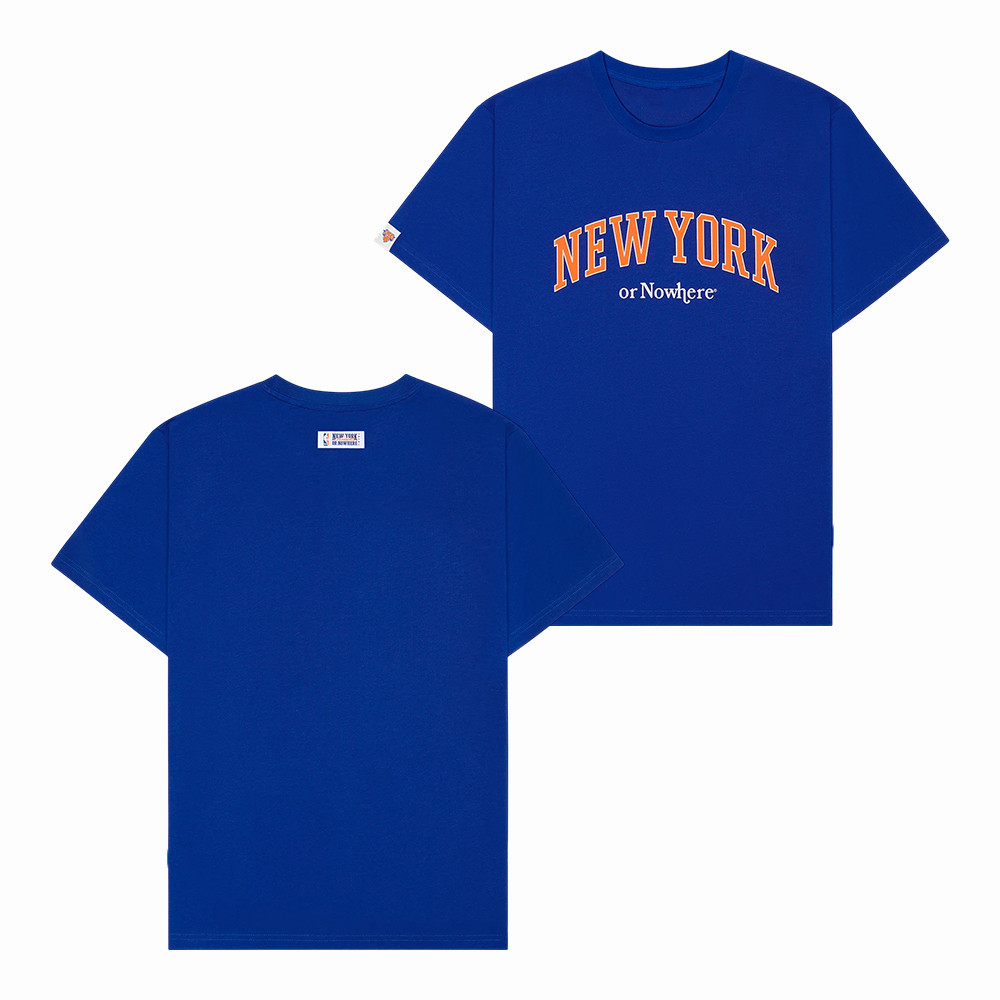 NYON x New York Knicks Or Nowhere Basketball T-Shirt New York Knicks Fans Merch Unique Gift For Boyfriend