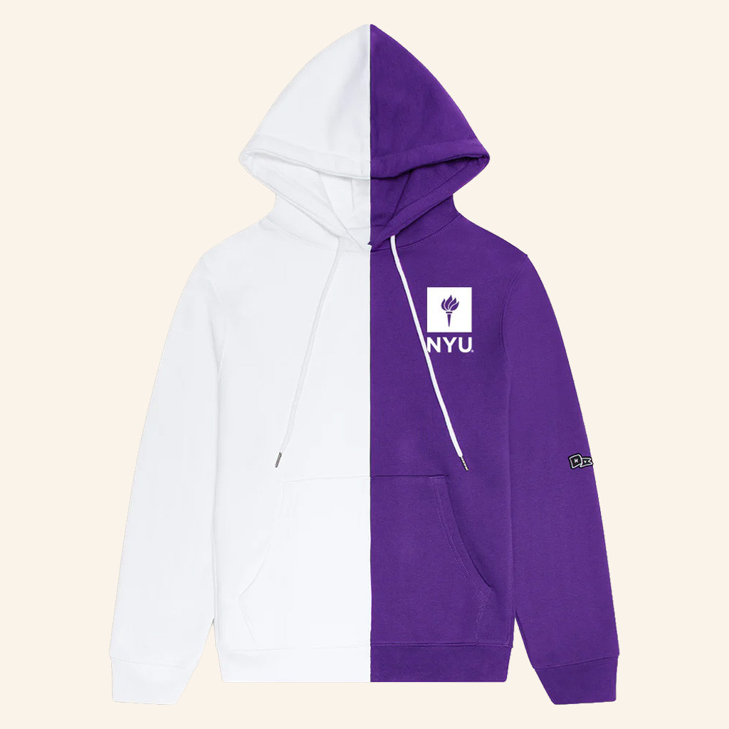 NYU Merch NYU Fumble Purple And White Hoodie Present For Girlfriend NYU Merch NYU Fumble Purple And White Hoodie Present For Girlfriend