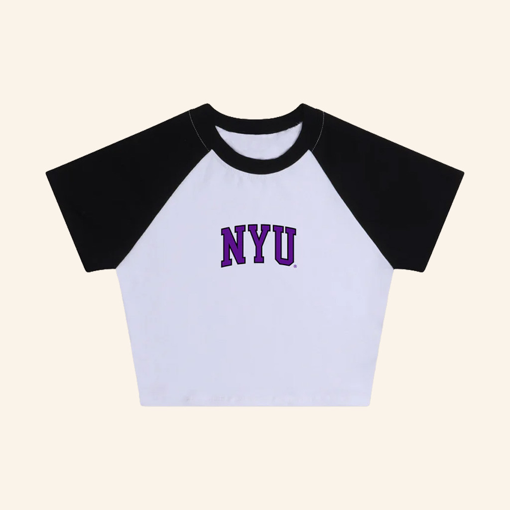 NYU Merch NYU Homerun Cropped Shirt Birthday Gift For Girlfriend