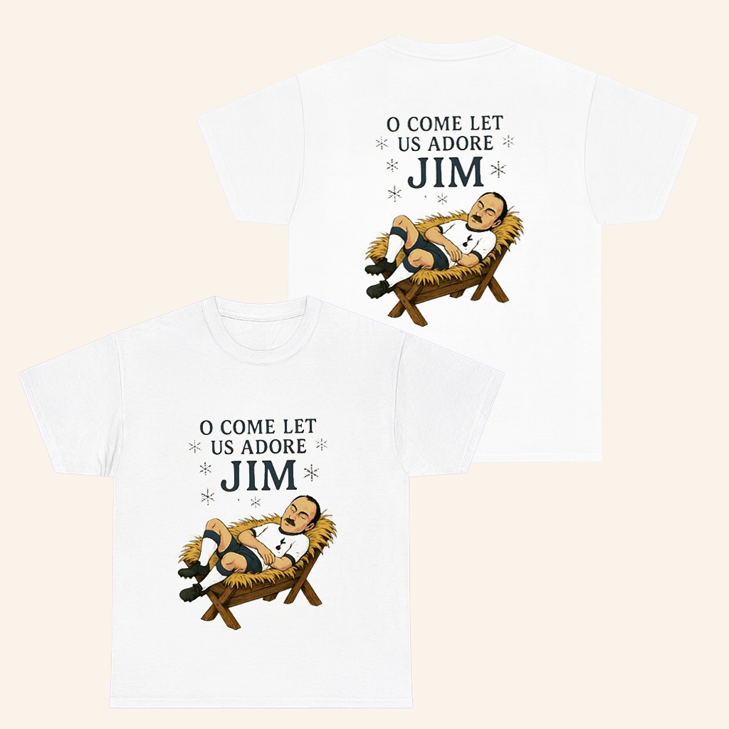 O Come Let Us Adore Jim Spurs Christmas T-Shirt Parody Funny Shirt Gifts For Soccer Fans O Come Let Us Adore Jim Spurs Christmas T-Shirt Parody Funny Shirt Gifts For Soccer Fans