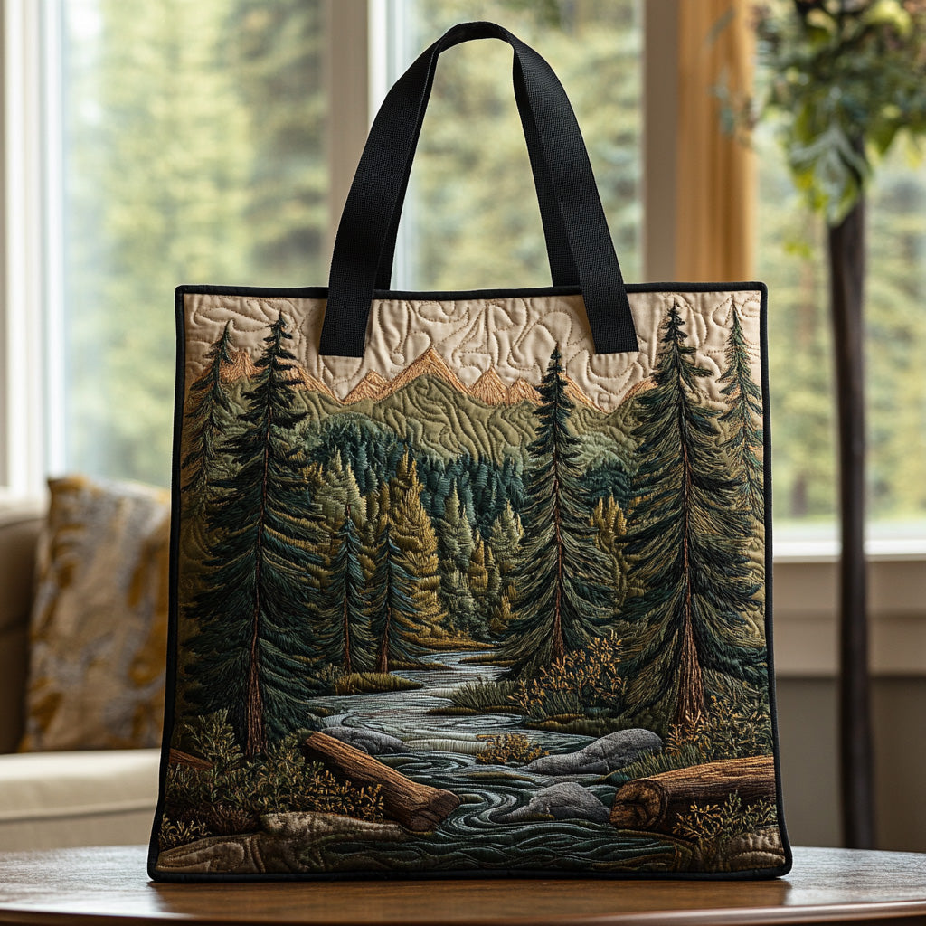 Oak Shadow Quilted Tote Bag Gifts For Forestry Majors