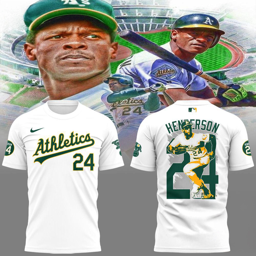 Oakland Athletics Rickey Henderson Forever 24 Shirt Gift For Baseball Lovers