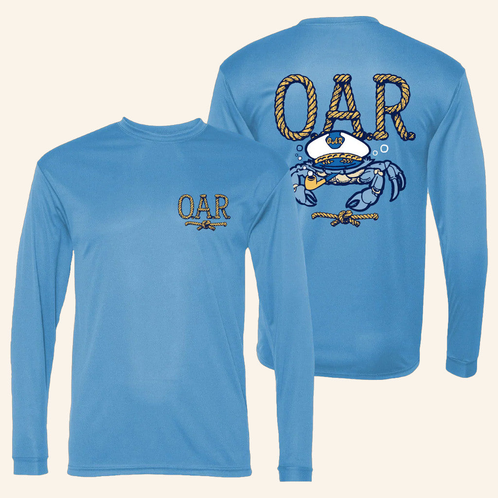 Oar Merch Captain Crab Long Sleeve T-Shirt Gifts For Boyfriend Oar Merch Captain Crab Long Sleeve T-Shirt Gifts For Boyfriend