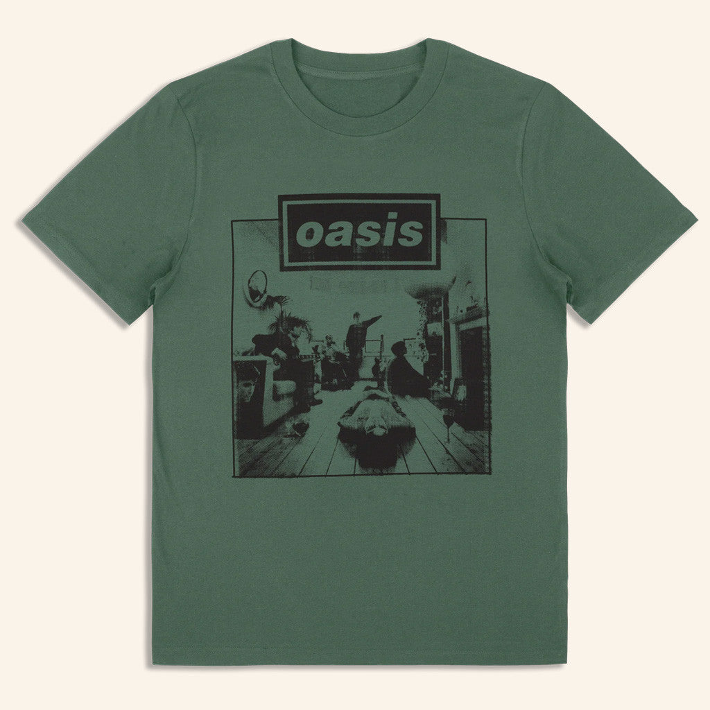 Oasis Merch 2025 Live 25 Definitely Maybe T-Shirt Green Gift Ideas For Friends Oasis Merch 2025 Live 25 Definitely Maybe T-Shirt Green Gift Ideas For Friends