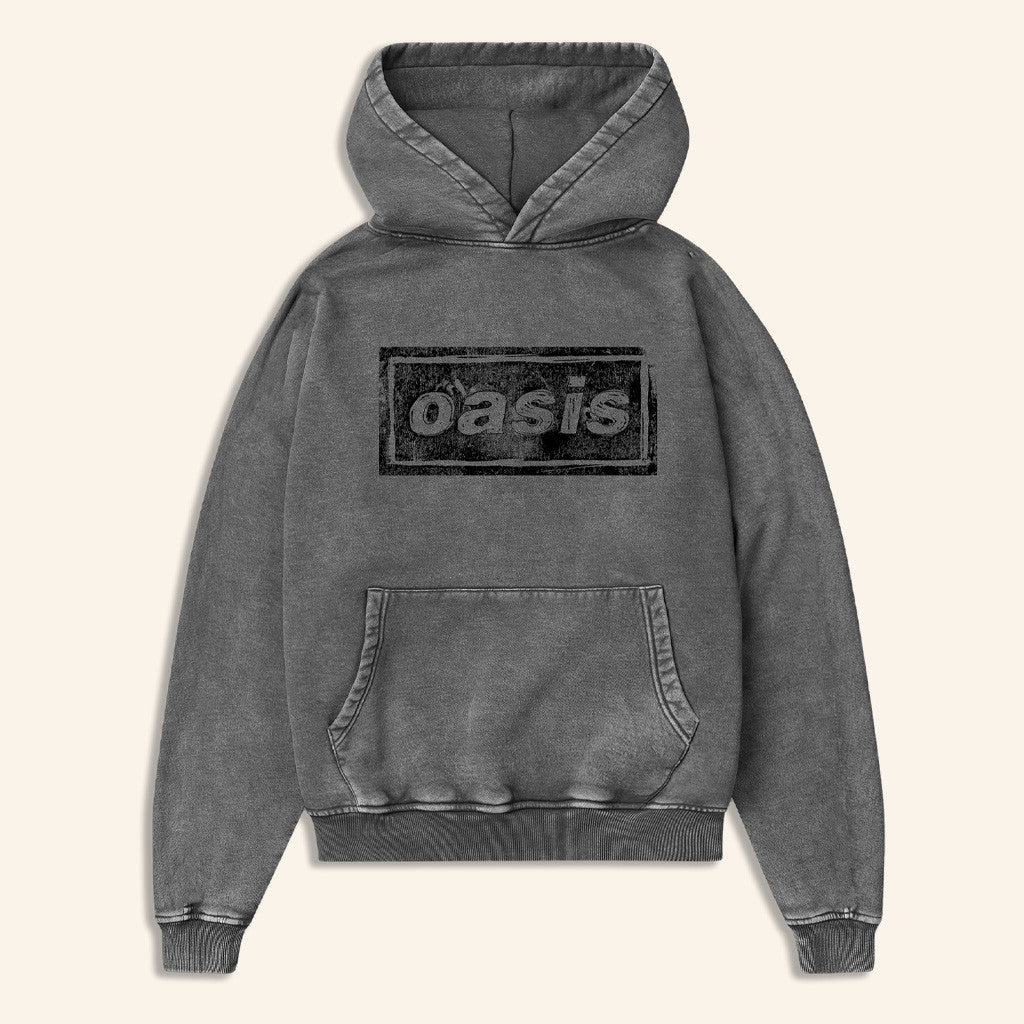Oasis Merch 2025 Live 25 Lino Logo Hoodie Grey Gift Ideas For Him Oasis Merch 2025 Live 25 Lino Logo Hoodie Grey Gift Ideas For Him