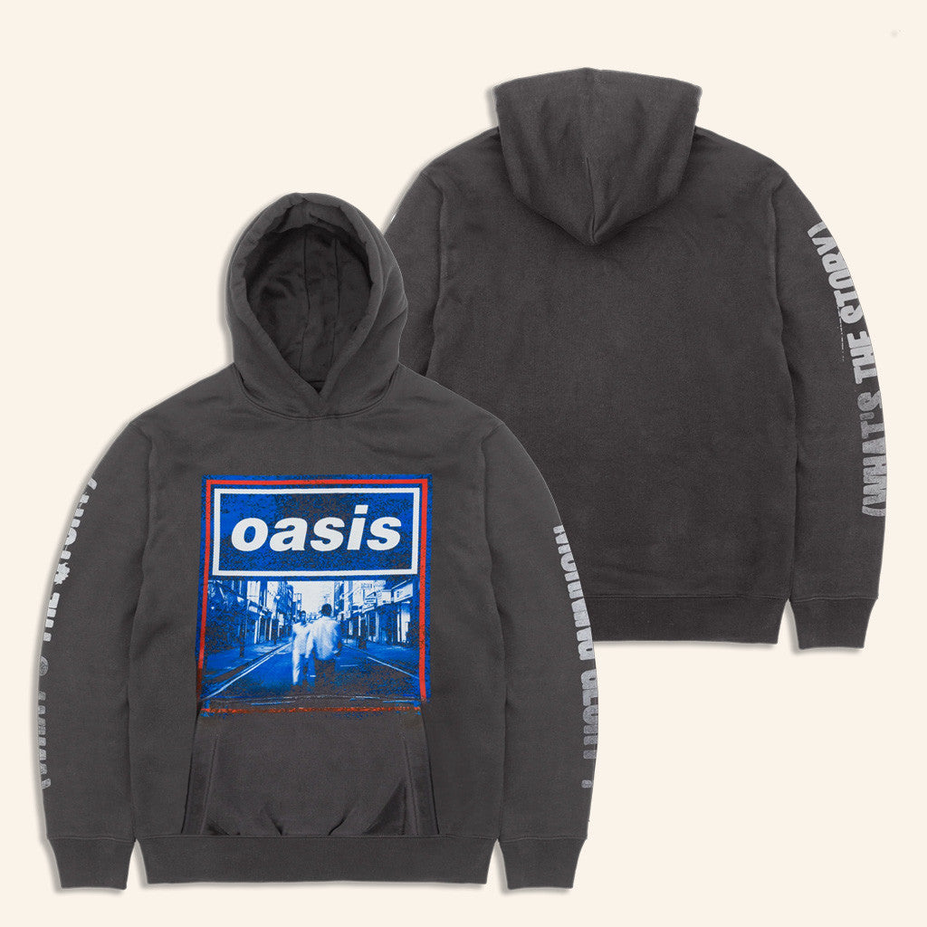 Oasis Merch 2025 Live 25 Whats The Story Hoodie Grey Good Gifts For Boyfriend Oasis Merch 2025 Live 25 Whats The Story Hoodie Grey Good Gifts For Boyfriend