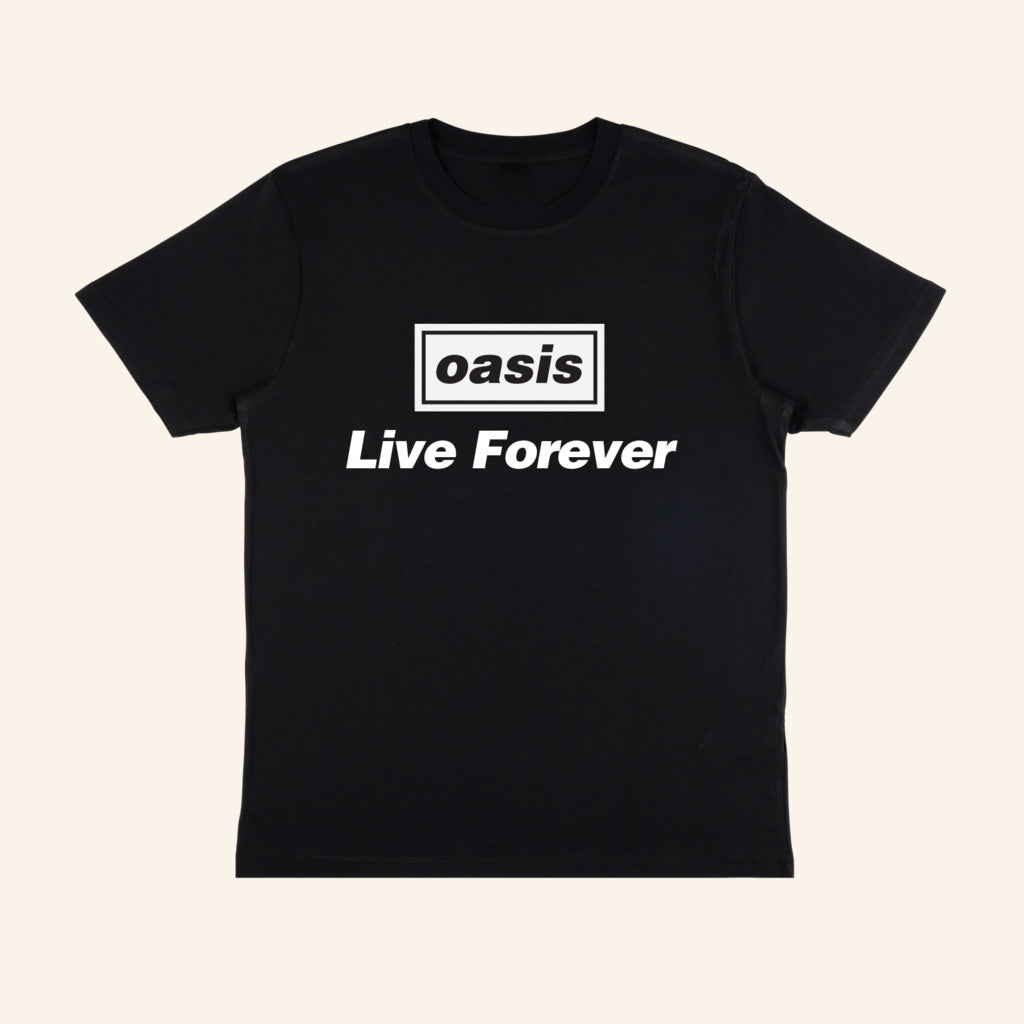 Oasis Merch 2025 Live Forever T-Shirt Birthday Present For Wife