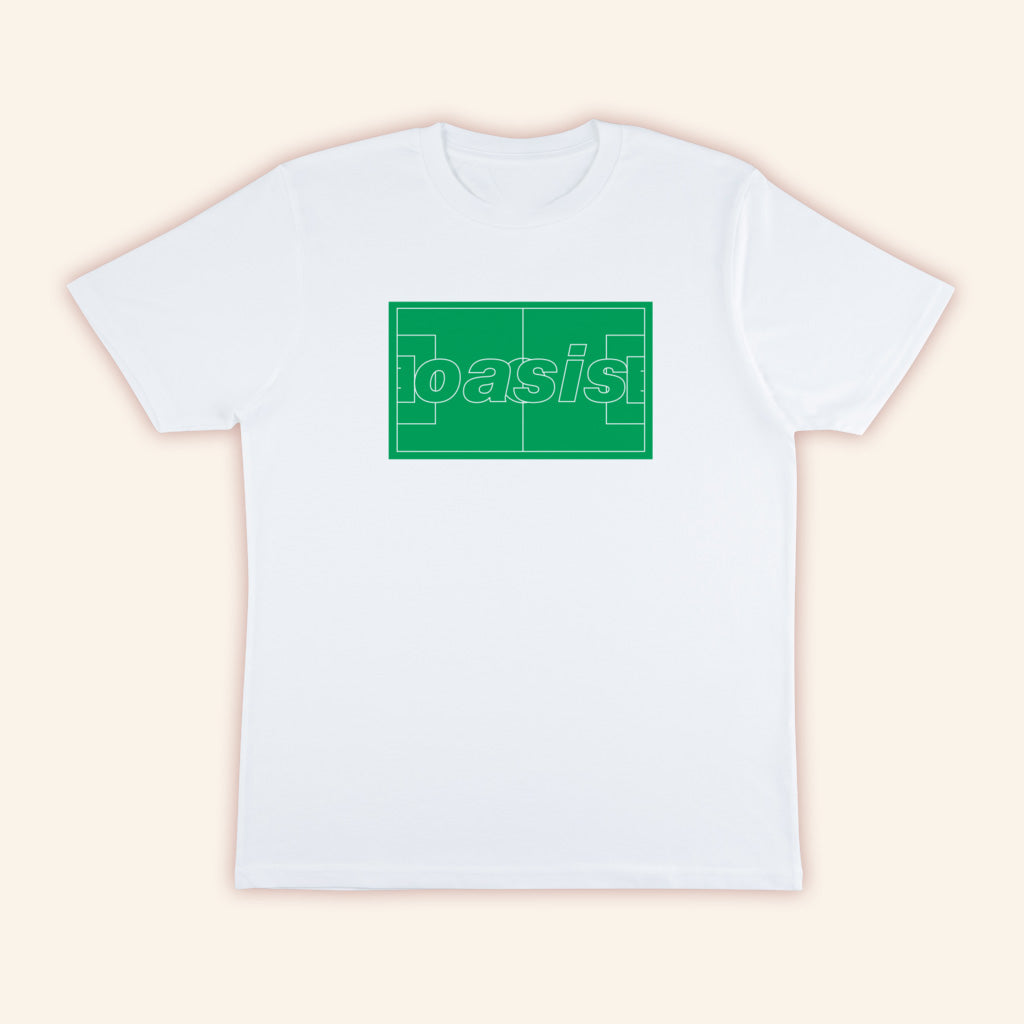 Oasis Merch 2025 Oasis Logo Pitch T-Shirt Best Birthday Gift For Her Oasis Merch 2025 Oasis Logo Pitch T-Shirt Best Birthday Gift For Her