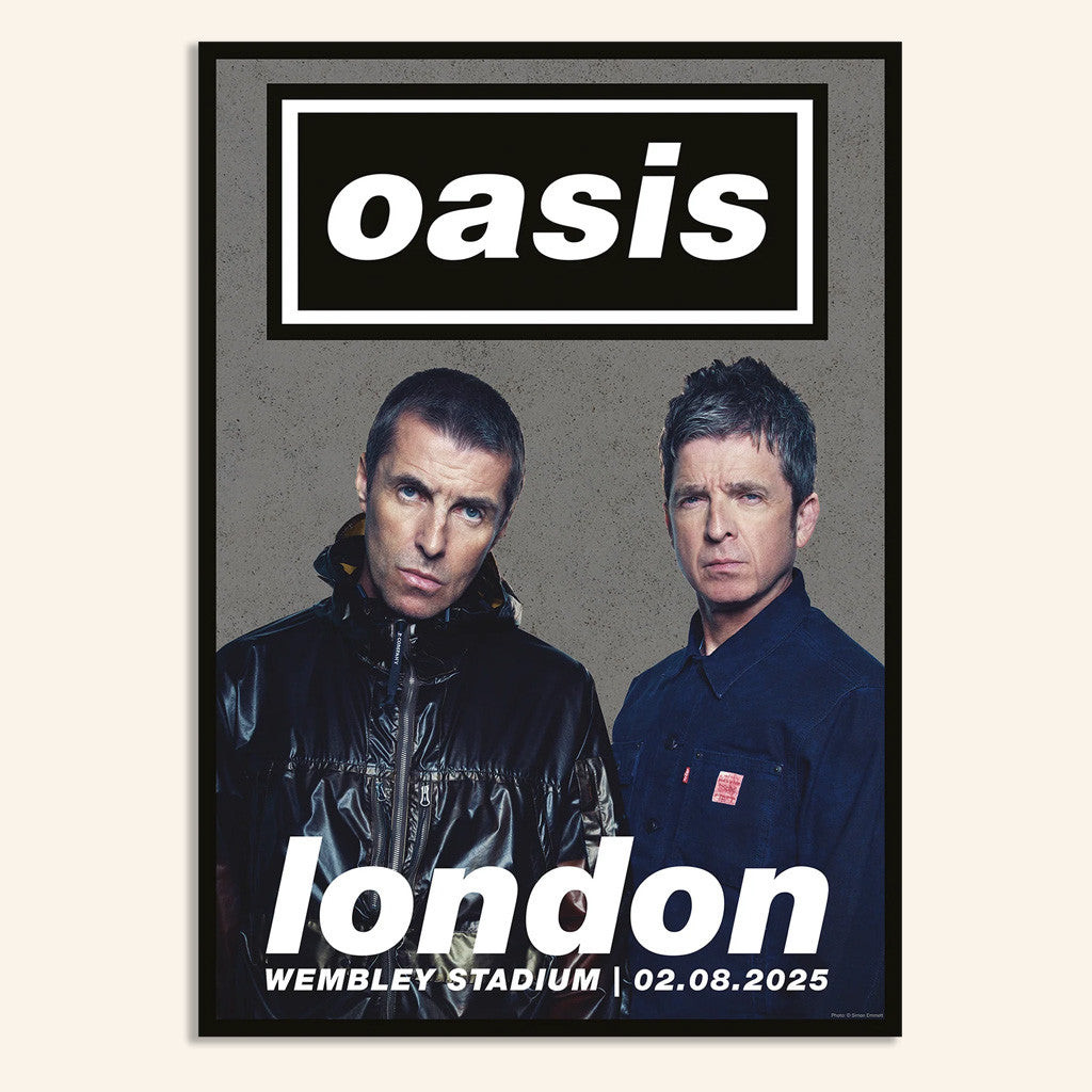 Oasis Merch 2025 Poster 02 08 Live 25 London Event Lithographic Poster Gifts For Fans