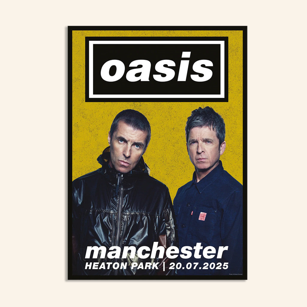Oasis Merch 2025 Poster 20 07 Live 25 Manchester Event Lithographic Poster Wall Decor