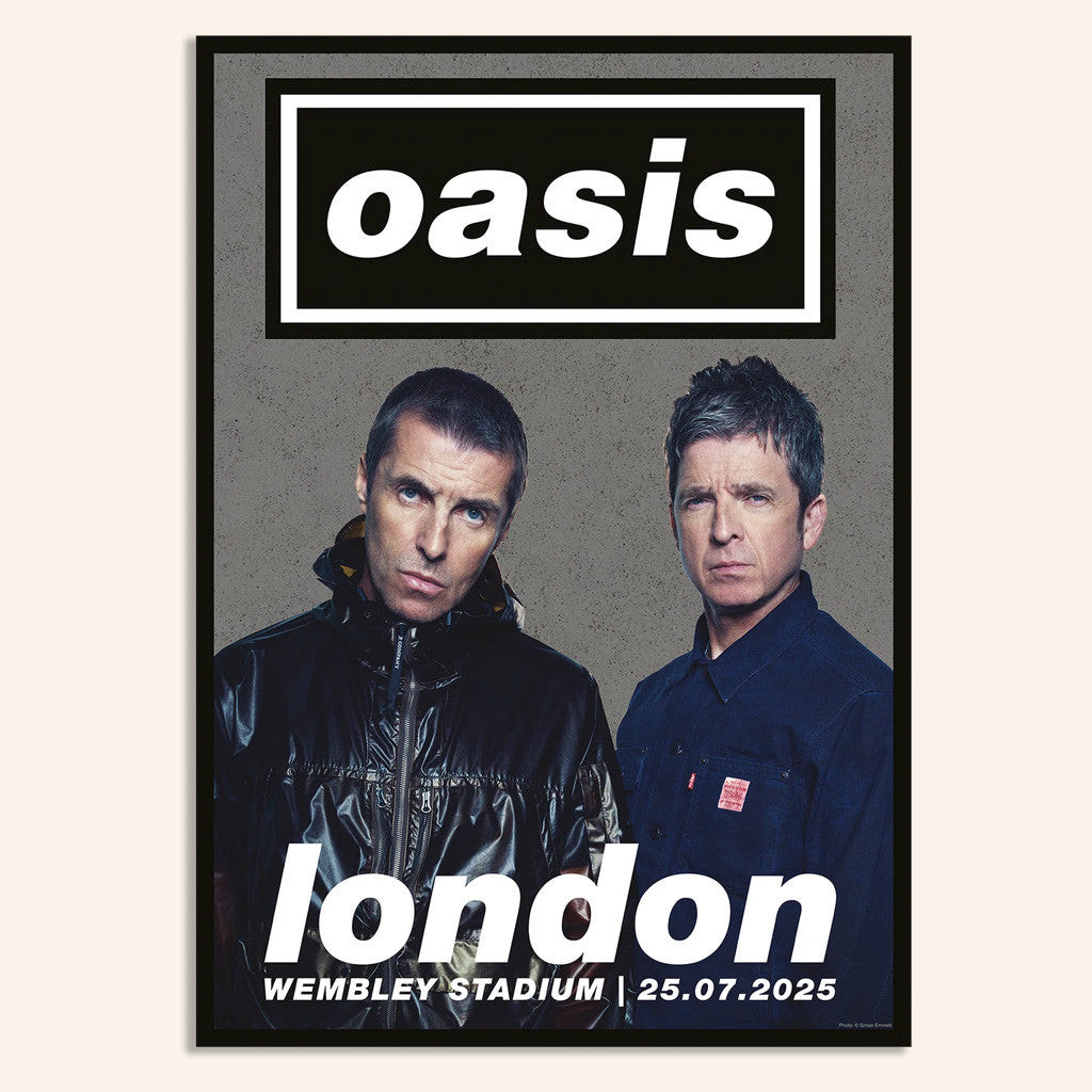 Oasis Merch 2025 Poster 25 07 Live 25 London Event Lithographic Poster Fan Merchandise