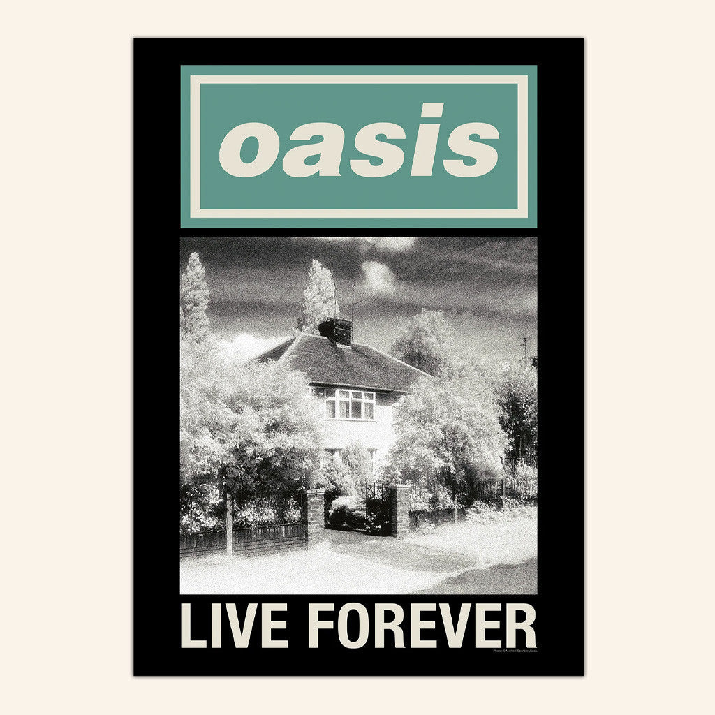 Oasis Merch 2025 Poster Live Forever Single Cover Poster Music Lovers Gifts
