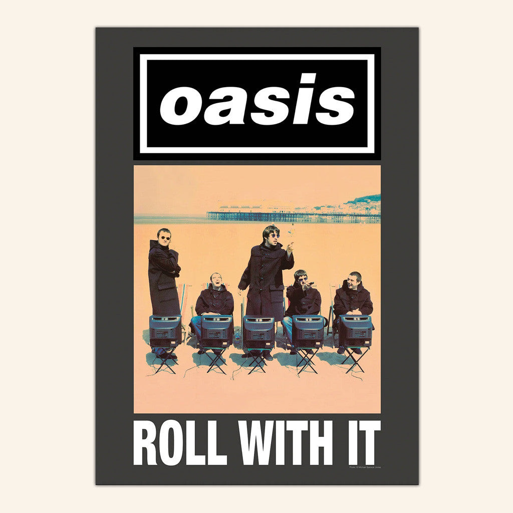Oasis Merch 2025 Poster Roll With It Single Cover Poster Presents For Music Lovers