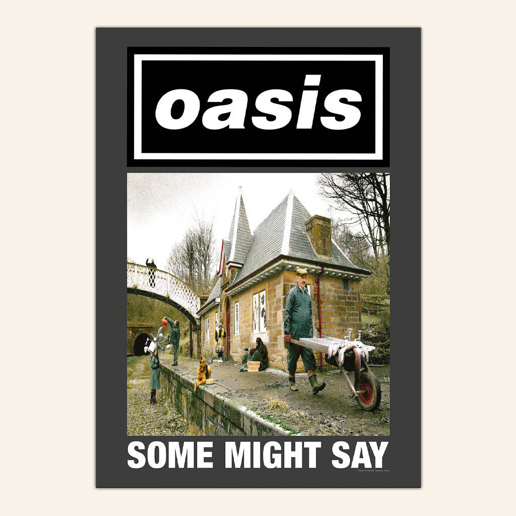 Oasis Merch 2025 Poster Some Might Say Single Cover Poster Gifts For Music Fans