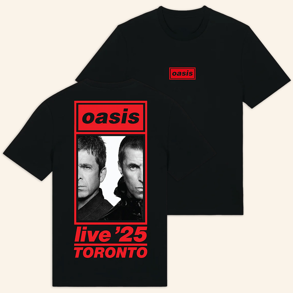 Oasis Merch Live '25 Toronto Half Faces T-Shirt Music Lover Gift Ideas For Him