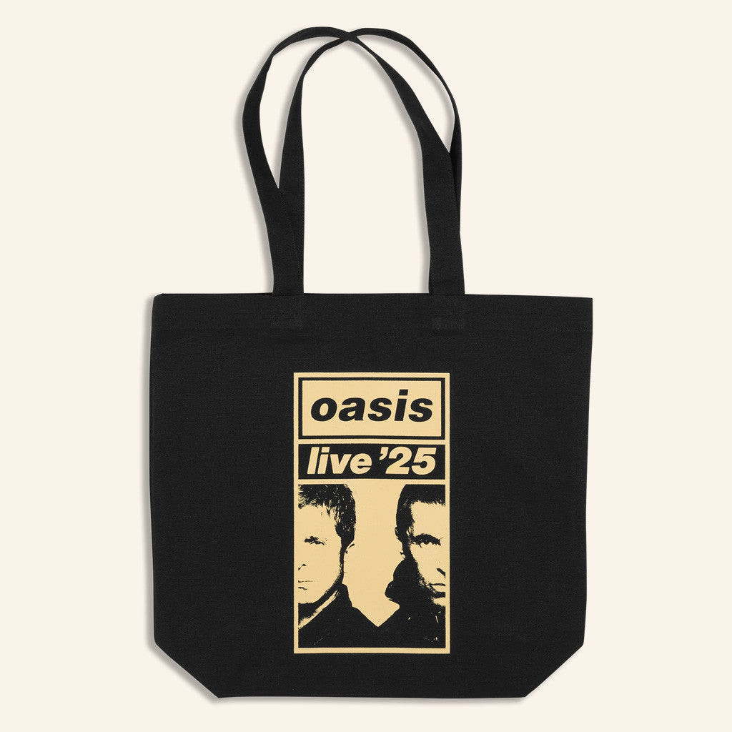 Oasis Merch Live 25 Tour Live 25 Gold Logo Tote Bag Gift Ideas For Wife Oasis Merch Live 25 Tour Live 25 Gold Logo Tote Bag Gift Ideas For Wife