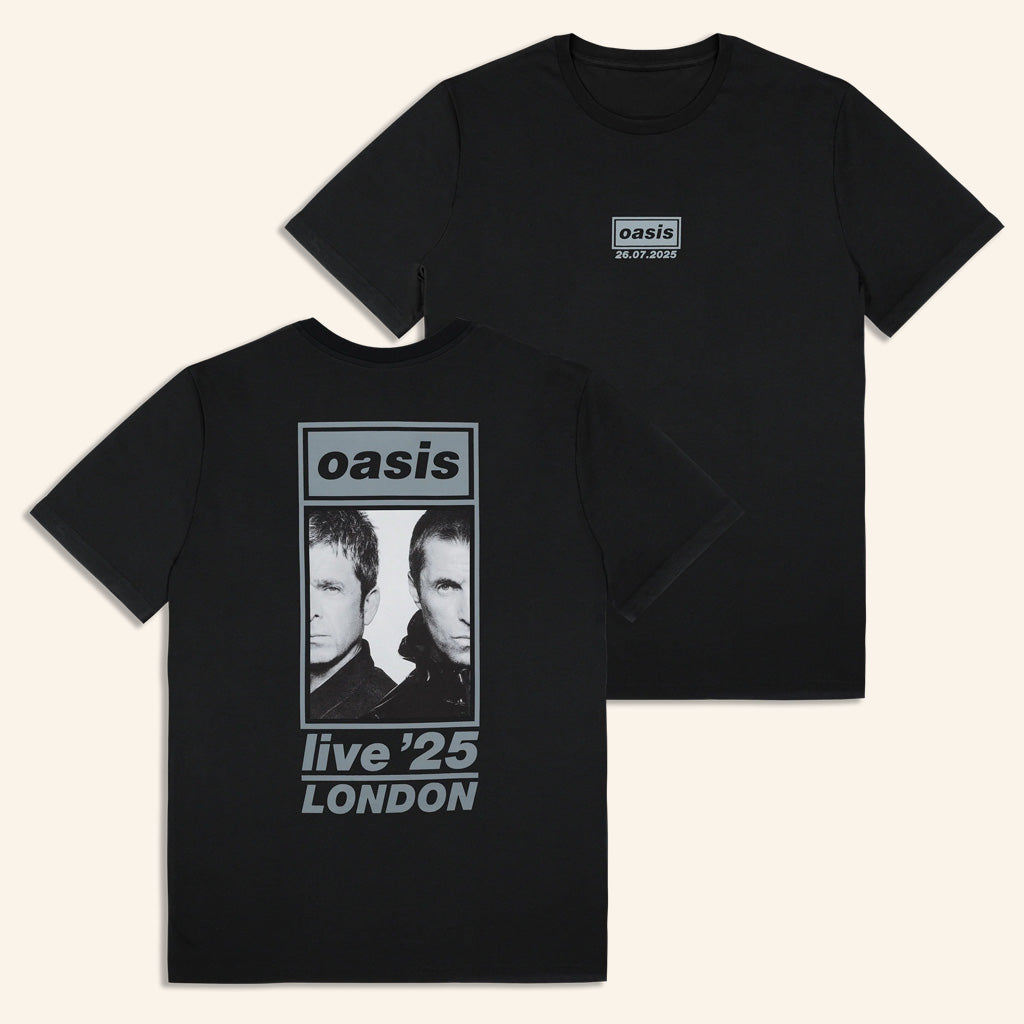 Oasis Merch Live 25 Tour Shirt 26 07 Live 25 London Event T-Shirt Black Best Gifts For Him Oasis Merch Live 25 Tour Shirt 26 07 Live 25 London Event T-Shirt Black Best Gifts For Him