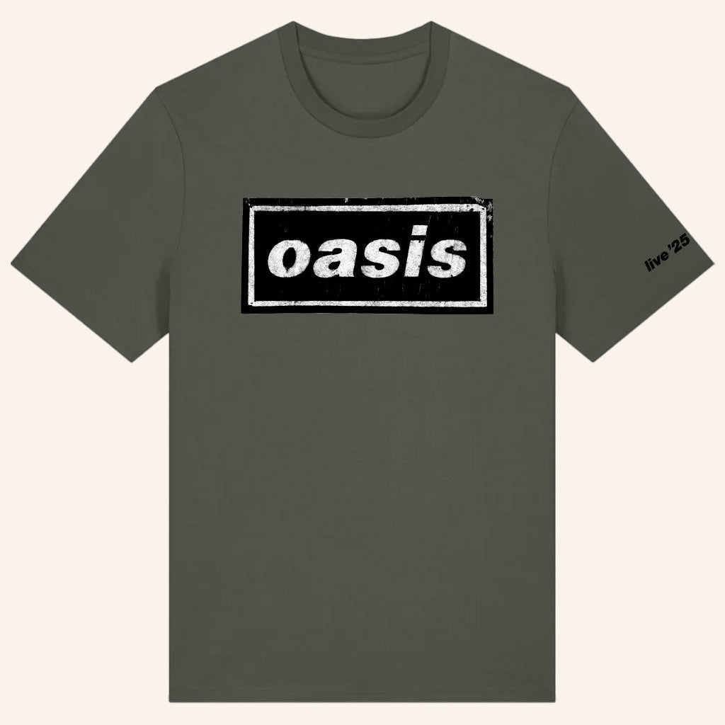 Oasis Merch Live 25 Tour Shirt Live 25 Stencil Logo T-Shirt Fan Apparel Him Gifts