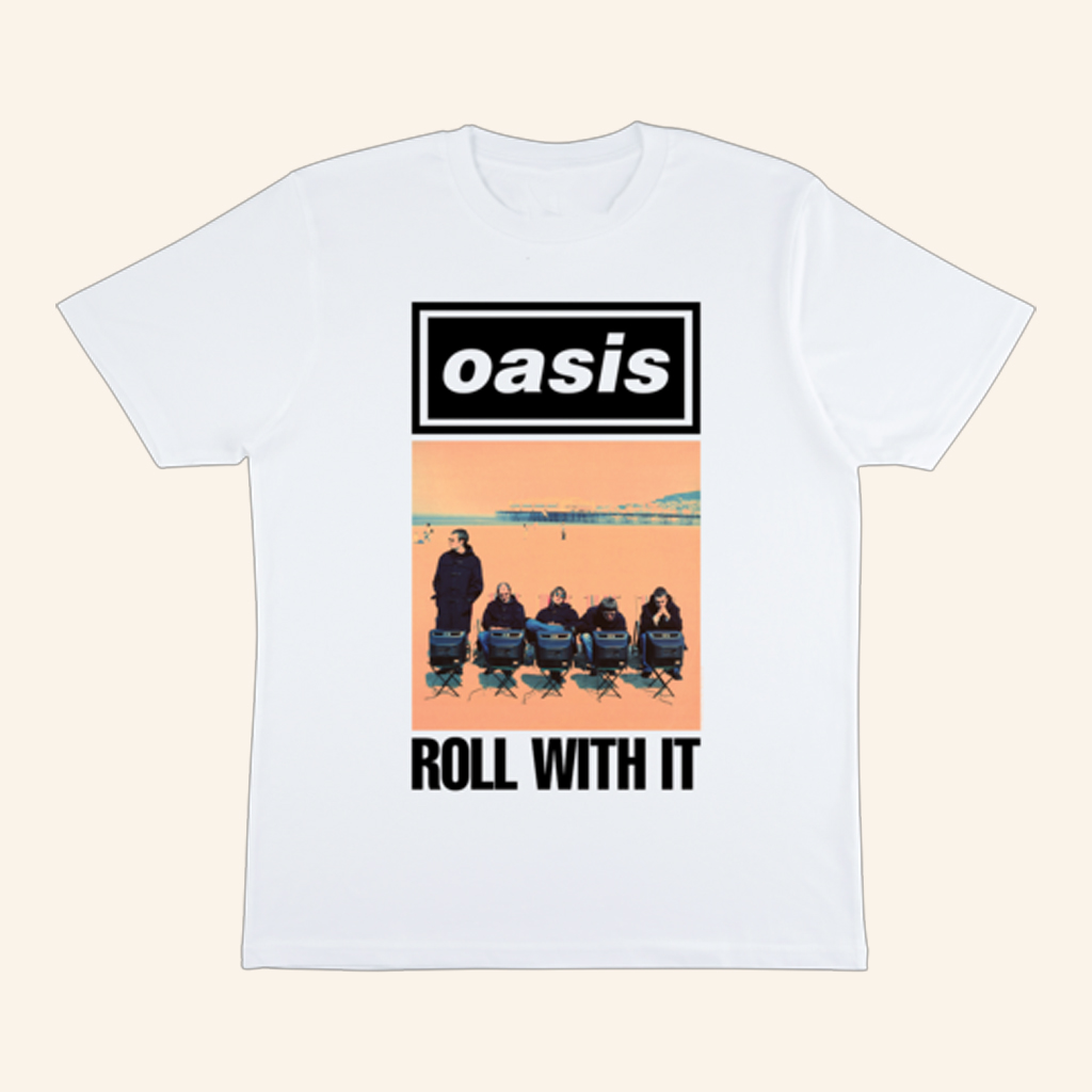 Oasis Merch Roll With It Single T-Shirt Unique Gifts For Music Lovers Oasis Merch Roll With It Single T-Shirt Unique Gifts For Music Lovers