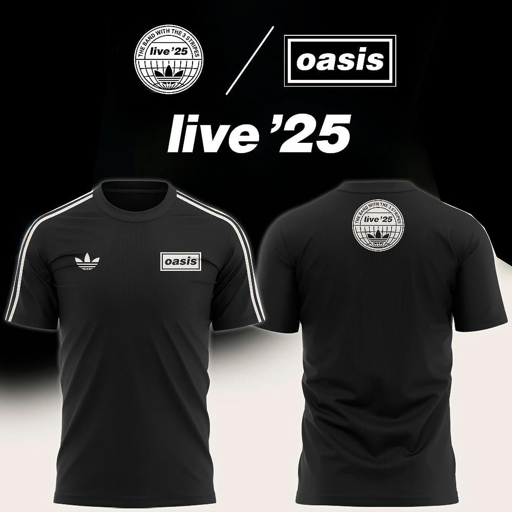 Oasis The Brand With The 3 Stripes Limited Edition T-Shirt Useful Gifts For Husband