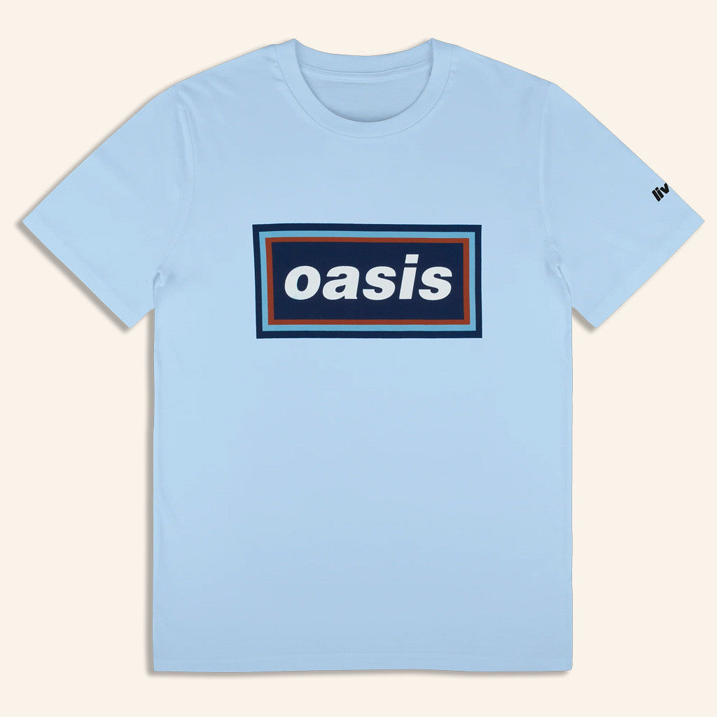 Oasis Tour Merch 2025 Live 25 96 Retro Logo T-Shirt Blue Gifts For Friends Oasis Tour Merch 2025 Live 25 96 Retro Logo T-Shirt Blue Gifts For Friends