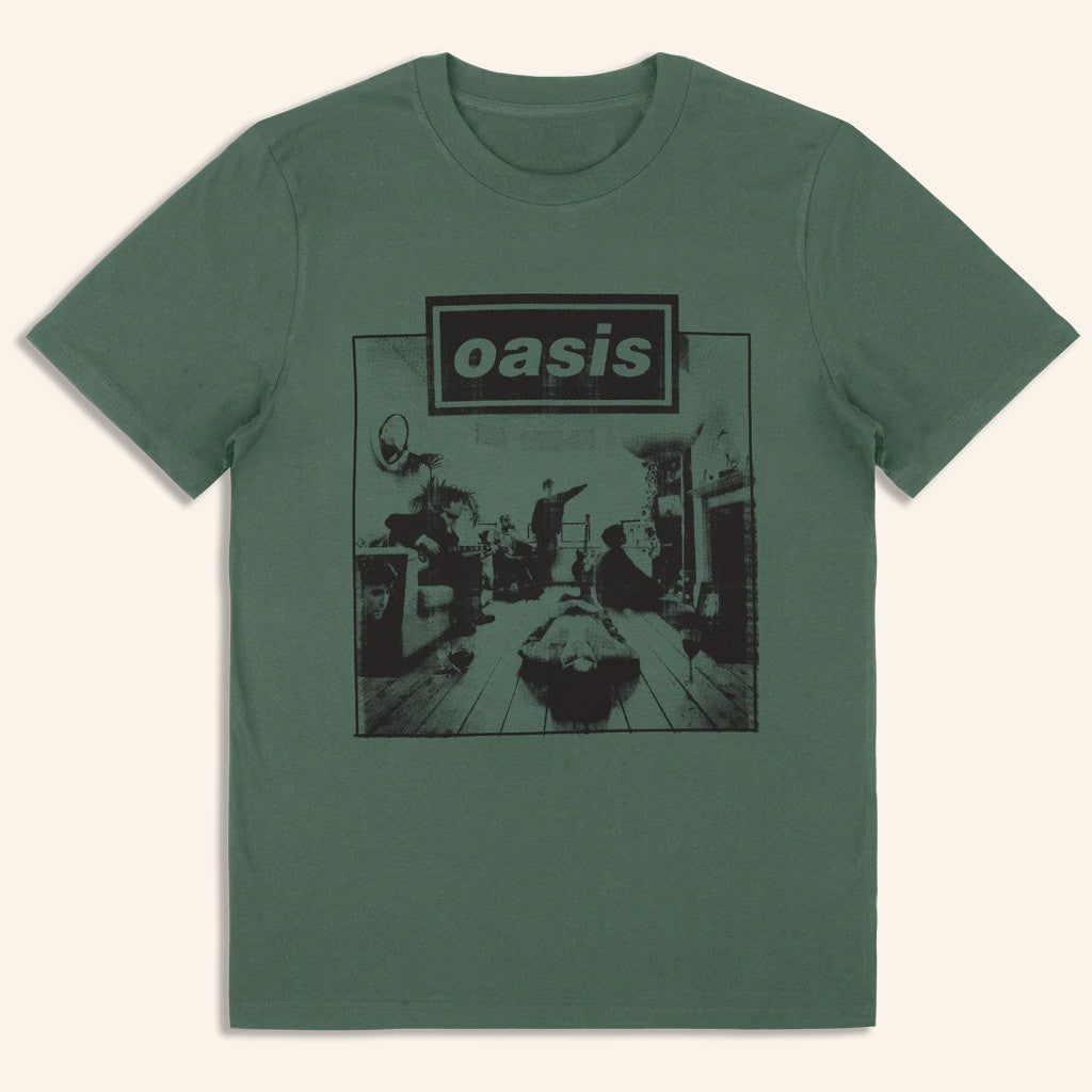 Oasis Tour Merch 2025 Live '25 Definitely Maybe T-Shirt Green Gifts For Him Oasis Tour Merch 2025 Live '25 Definitely Maybe T-Shirt Green Gifts For Him