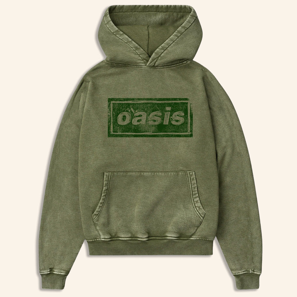Oasis Tour Merch 2025 Live '25 Lino Logo Hoodie Green Unique Gift For Boyfriend Oasis Tour Merch 2025 Live '25 Lino Logo Hoodie Green Unique Gift For Boyfriend