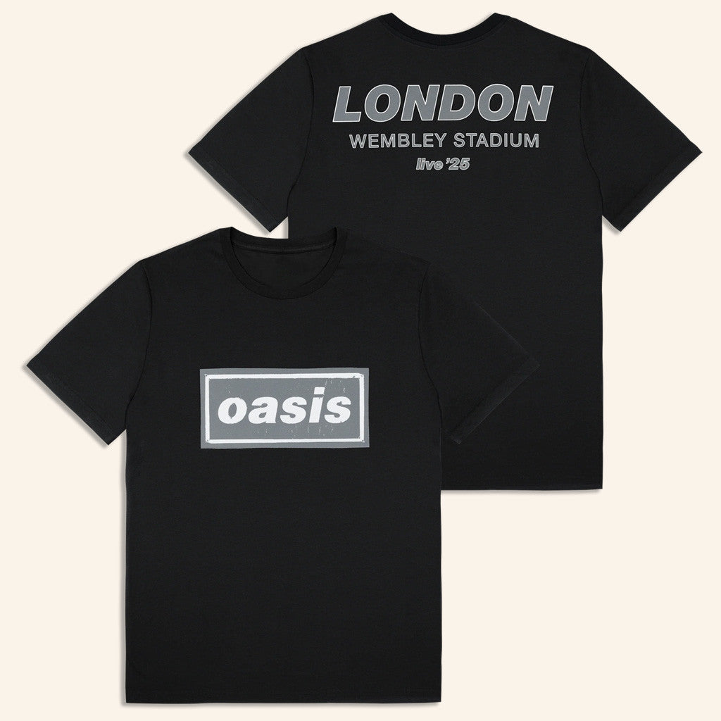 Oasis Tour Merch 2025 Live '25 London T-Shirt Black Presents For Boyfriend Oasis Tour Merch 2025 Live '25 London T-Shirt Black Presents For Boyfriend