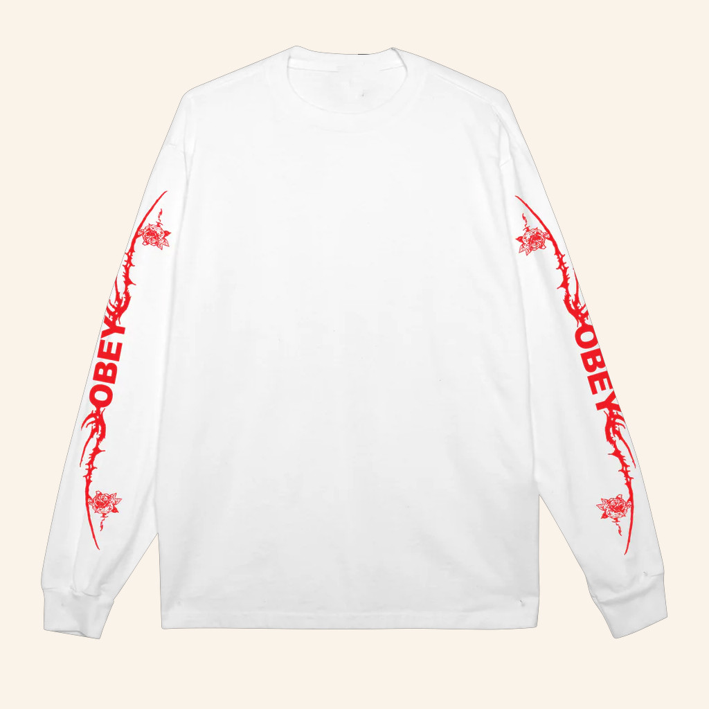Obey Clothing Merch Tribal Rose Pigment Long Sleeve T-Shirt Christmas Present Ideas For Son Obey Clothing Merch Tribal Rose Pigment Long Sleeve T-Shirt Christmas Present Ideas For Son