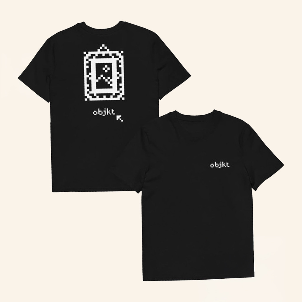 Objkt Merch Objkt Pixel Black T-Shirt Birthday Present For Husband Objkt Merch Objkt Pixel Black T-Shirt Birthday Present For Husband