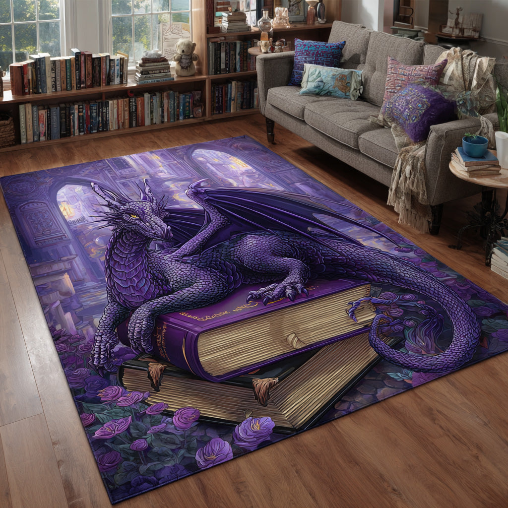 Obsidian Wing Area Rug Foyer Christmas Decor Unique Dragon Gifts